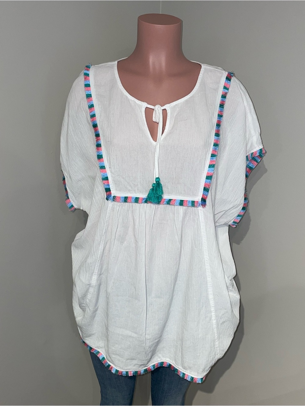 J. Crew Fringe Beach Tunic XL